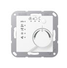 JUNG A2178TSWWM KNX room thermostat with integrated bus coupler and 4-channel button interface - matt alpine white