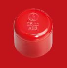 THERMOSTICK AA-C25R Red ABS pipe closure cap. Diameter. 25 mm