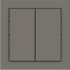 EKINEX EK-T2R-FGL Kit of 2 Linea 71 rectangular vertical buttons (30X60) in London gray colour