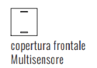 EKINEX EK-T1Q-FBM-ES2 Line 71 (60X60) screen-printed ES2 multisensor cover in white malè