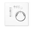 JUNG LS2178TSWW Termostato per ambienti KNX con accoppiatore bus integrato e interfaccia pulsanti 4 canali- bianco alpino