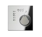 JUNG GCR2178TS KNX room thermostat with integrated bus coupler and 4-channel button interface - metal models - polished chrome