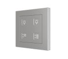 ZENNIO ZVIT55X4S Tastiera capacitiva Tecla55, 4 Tasti, argento