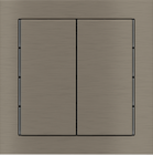 EKINEX EK-T2R-GBR Kit 2 tasti Linea 71 rettangolari verticali (30X60) colore nichel