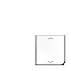 JUNG CD404TSAPWW14 Key cover for sensor 4 c-channels. symbol mod. CD 500- t.1 and 4- alpine white