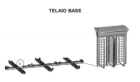 NICE TURNSTILES FRAMEMG Base frame for CAGE or CAGE ONE installation in carbon steel