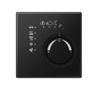 JUNG LS2178SWM Termostato per ambienti KNX con accoppiatore bus integrato e manopola di regolazione del valore di temperatura- nero grafite opaco