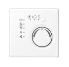 JUNG LS2178WWM KNX room thermostat with integrated bus coupler and temperature adjustment knob - matt alpine white
