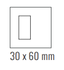 EKINEX EK-SQT-FCO Surface plate (20Venti ) square beaver color ottawa 1 window