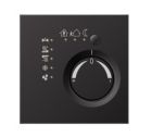 JUNG AL2178D KNX room thermostat with integrated bus coupler and temperature value adjustment knob - metal models - dark aluminum