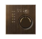 JUNG ME2178TSAT KNX room thermostat with integrated bus coupler and 4-channel button interface - metal models - antique brass