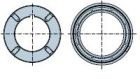 NICE 872.33.00 Round 133x4 mm with M8 threaded holes wheel + crown