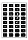 EELECTRON 9025ISC-3 9025 PULSANTE CAPACITIVO KNX, NERO  ISET ICONE - C - 32 ICONE